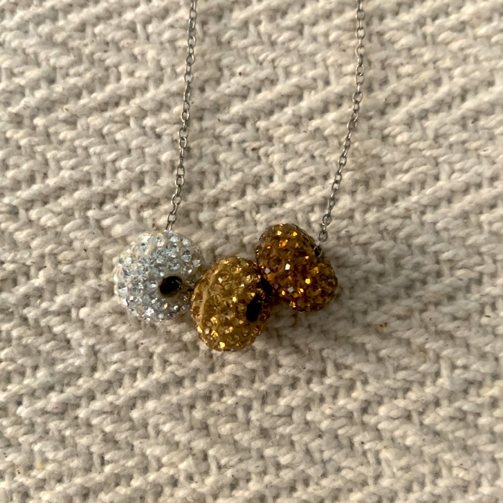 Swarovski Crystal Ball Necklace 18”